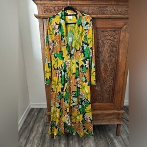 Farm Rio garden maxi dress NWT